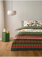 New George Single Vegetable Patch Soft & Cosy Brushed Cotton Duvet Set