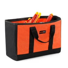15 Inch Wide Mouth Tool Bag Electrician Tool Storage Bag Large Capacity Handb...