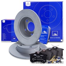 ATE BREMSSCHEIBEN Ø255 +BREMSBELÄGE HINTEN FÜR AUDI A6 C5 4B QUATTRO