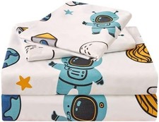 Blue Astronaut Children's Bedding Set Double Size