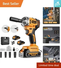 Versatile Impact Wrench Set for Automotive Repair - 369 Ft-Lbs Torque Power