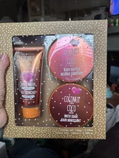 C&M Botanicals Coconut Scented Body Wash, Body Butter & Bath Soak.  Sealed 