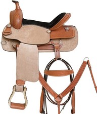 Western Handmade Horse Saddle Leather Barrel Racing Racer Equestrian Trail Tack