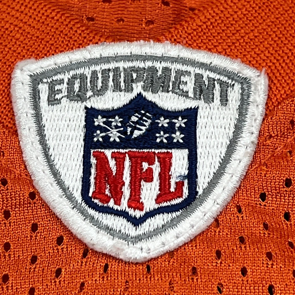 Camiseta cosida de colección Reebok Jay Culter #6 para hombre 50 malla naranja NFL fútbol GSH Foto 4 de 4