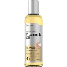 Vitamin E Oil for Skin 30,000 IU  4 Fl Oz  100 Pure Oils  Moisturizing Oil 