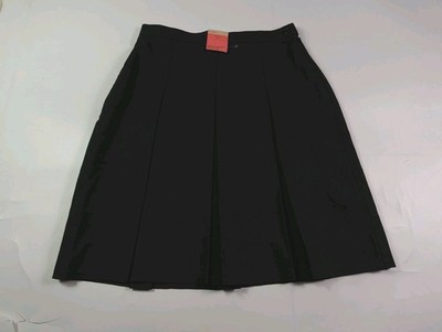Marks and Spencer ultimativer schwarzer Plissee-Schulrock 29 Zoll Taille