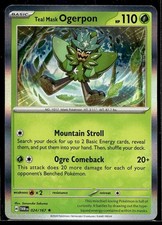 Teal Mask Ogerpon 024/167 Rare Twilight Masquerade Pokemon Holo Lightly Played
