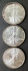 2001, 2002, and 2003 $1 American Silver Eagle Dollars