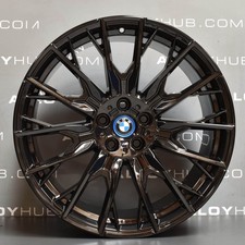 GENUINE BMW 4 SERIES i4 STYLE 868M 20" INCH GLOSS BLACK FRONT ALLOY WHEEL X1