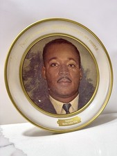Vintage Reverend Martin Luther King Tin NOBEL PEACE Wall Hanging Decoration 64