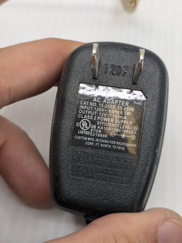 Bi-directional Cable TV Amplifier | RadioShack | CAT. 15-2506 12VDC 100mA | OEM - Image 3 of 4