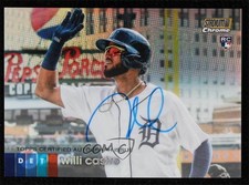 2020 Topps Stadium Club Chrome Gold Refractor 28/50 Willi Castro #UAWC Auto 7c5
