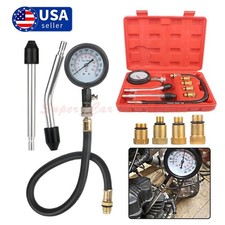 Engine Cylinder Compression Tester Gauge Kit Gas Petrol Diagnostic Testing Tool