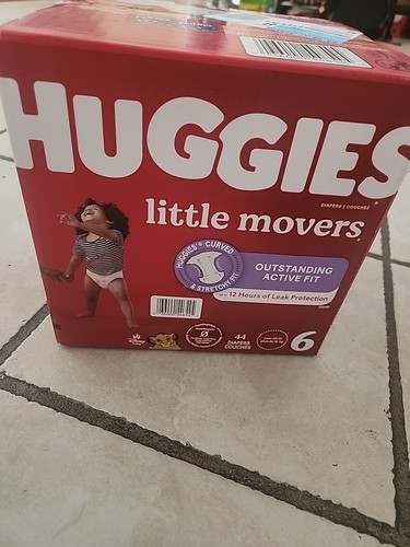 Huggies Little Movers Disposable Baby Diapers, Size 6 - Picture 1 of 3
