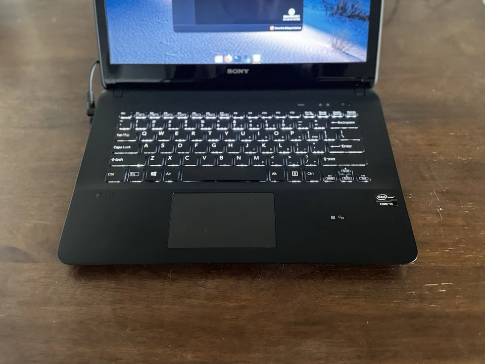 Sony Vaio SVF142C29L Laptop Intel i3 3217U 8GB Ram 128GB SSD 14” HD+ Linux Mint - Image 2 of 4