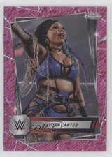 2025 Topps Chrome WWE Pink Shimmer Refractor Kayden Carter #186 9pb