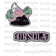 Disney Ursula Flotsam Jetsam 2 pc nn Premade Scrapbook Page Paper Piece die cut