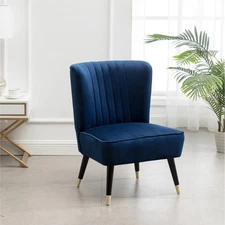 Roundhill Furniture Elon Contemporary Velvet Upholstered