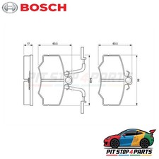 For Toyota Corolla Brake Pads Set Bosch 0986424911 Premium Graded 2019-2025