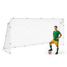 Portable Soccer Goal 12'x6' Steel Frame Youth Adult Size Soccer Net for Backyard