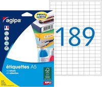 Agipa Universal Etiketten 9 X 13 Mm Weiß 3.024 Etiketten