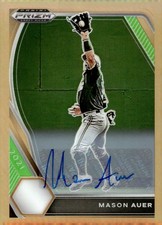 2021 Panini Prizm Draft Picks #PDP161 Mason Auer Autograph Neon Orange /20