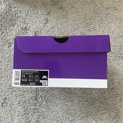 Nike SB Dunk Low Pro Black White Purple Shoes Men s US 13 D