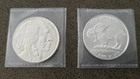 Lot of (2) - 1 oz Silver Rounds - Buffalo