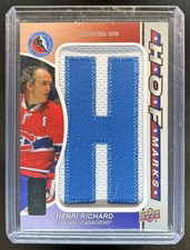 2023-24 SP Game Used Henri Richard HOF Marks Patch #/35 Canadiens