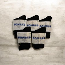 Bombas Youth Kids Better Black Crew Calf Socks Lot of 5 Pairs XS Shoe Size 1-4