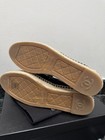 CHANEL WOMEN’S ESPADRILLES QUILTED BLACK LAMBSKIN, GOLD CHAIN SLIP ON SZ 39 NEW — photo 9