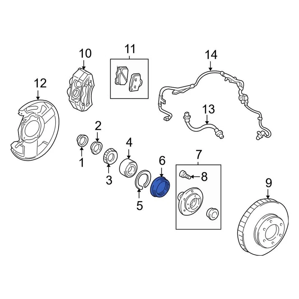 For Toyota Tacoma 1995-2004 Toyota 9031669001 Front Inner Wheel Seal Foto 4 de 4