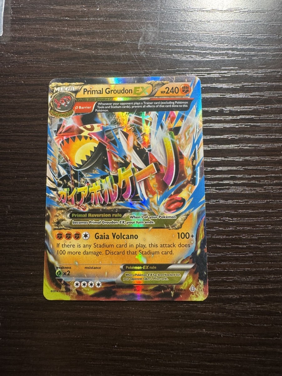 pokemon card mega primal groudon ex Buy 2015 Ancient Origins Colorless Gaia Volcano (100+) If there is any Stadium card in play Mega Primal Groudon EX Hp750