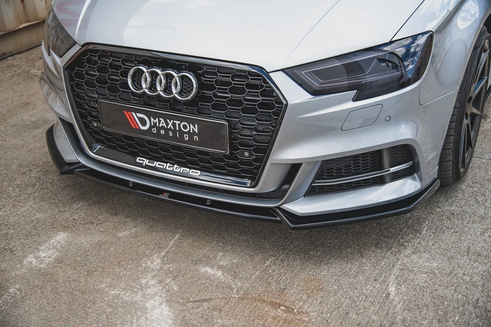 Maxton Design labio delantero V.3 para Audi S3 / A3 S-Line 8V Facelift alto b... - Imagen 1 de 4