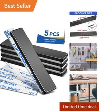 Neodymium Magnets, 5 Pack Black Super Strong Magnets Bar, Waterproof Heavy Du...