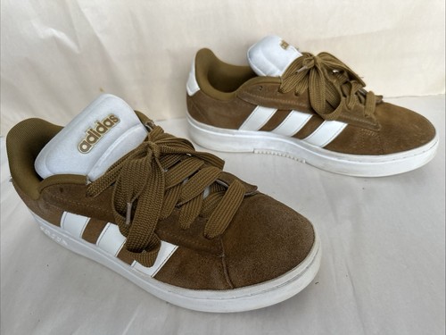 Adidas Grand Court Alpha 00s Men’s Size 9.5 Tennis Brown Suede Sneakers IH3843 - Picture 4 of 24