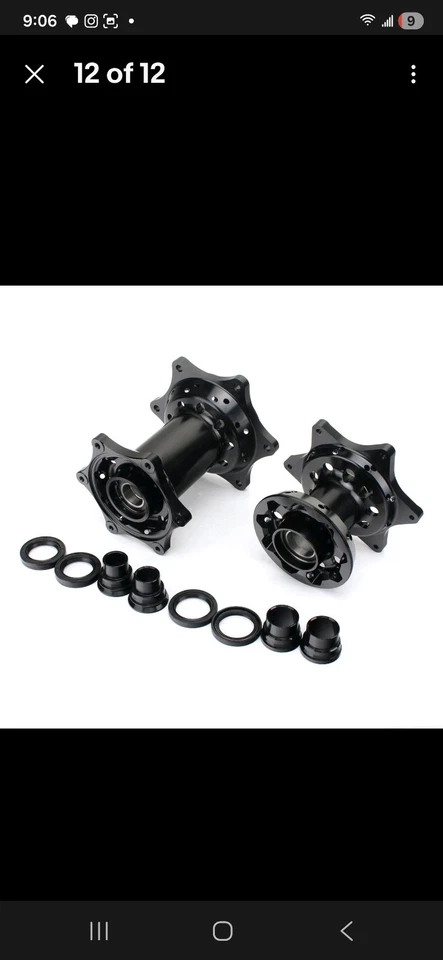 Conjunto de 2 rodas 17" Supermoto aros EXC SX SXF EXC-F XC XC-W 125-540 690 Enduro R - Imagem 2 de 4