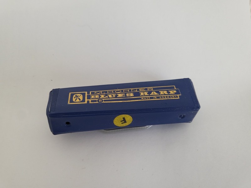 HOHNER BLUES HARP R Series Key "F" Harmonica W/Case - Vintage - Made in Germany