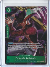Dracule Mihawk ST12-003 SR ONE PIECE Tcg NM Green OP-PR Illustration Box Vol.4