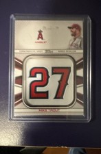 2022 Topps - Jersey Number Medallion Commemorative Relics Mike Trout #JNM-MT