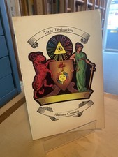 Aleister Crowley: Tarot Divination 1987 Very Good Occult Magick Thelema