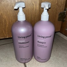 Living Proof Full Shampoo and Restore Conditioner Set 24 oz Each USED
