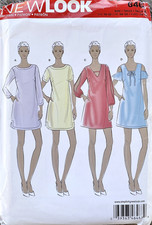 NEW LOOK 6478 2010’s Loose-Fit Knit Fabric Dress Sewing Pattern. Size 10 - 22.
