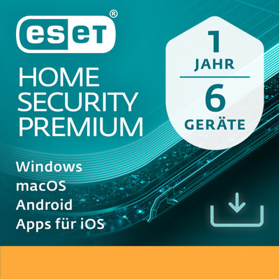 ESET Home Security Premium 2025 6 Geräte 1 Jahr ESD eMail Download Lizenz