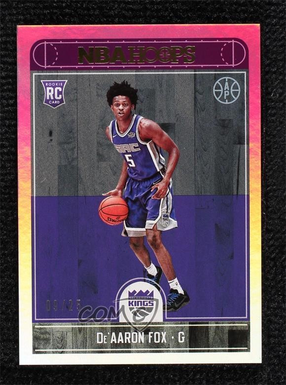 2017-18 Panini NBA Hoops Artist Proof 9/25 De'Aaron Fox #255 Rookie RC 5h0