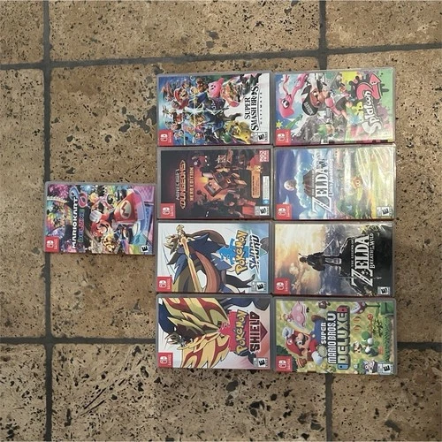 New ListingNintendo Switch Multiplayer Game Lot Mario Kart, Smash Bros, Zelda, Pokémon