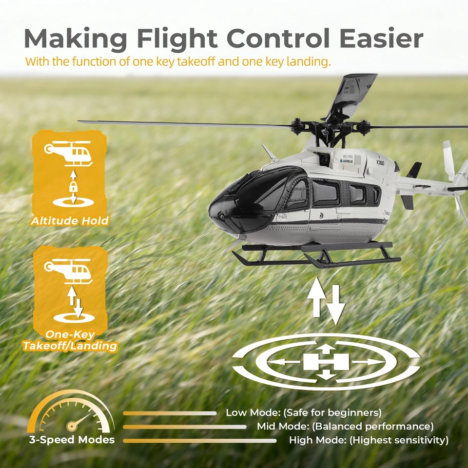 WLtoys XK K160 EC-145 (Airbus) RC Helicopter, Brushless 4-CH RC Helicopter,RTF - Image 4 of 4