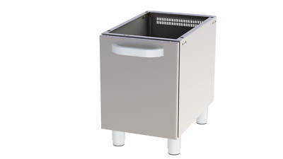 Gastro Unterschrank Untergestell mit Tür Standgerät 400x730x600 mm Edelstahl