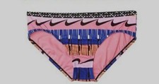  21 Nike Kids Girl's Pink Printed Hipster Bikini Swim Bottom Swimwear Size Large