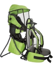 New ClevrPlus Child Carrier Baby Backpack Visor Camping Green CRS600202
